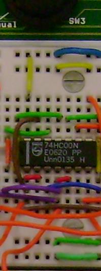 14-pin DIL package — 74HC00 quad NAND